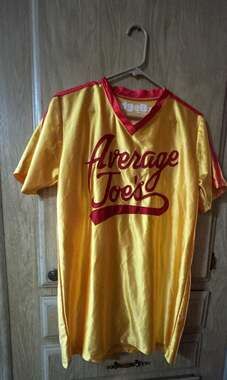 Costume Agent Dodgeball Average Joe's Movie Costume Jersey Yellow Red Size M